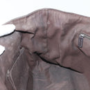 GUCCI GG Canvas Abbey Tote Bag Nylon Outlet Dark Brown Silver 268639 Auth 142024-20