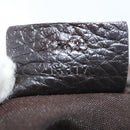 GUCCI GG Canvas Abbey Tote Bag Nylon Outlet Dark Brown Silver 268639 Auth 142024-22