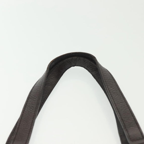 GUCCI GG Canvas Abbey Tote Bag Nylon Outlet Dark Brown Silver 268639 Auth 142024