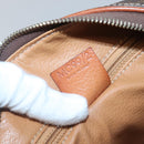 CELINE Macadam Canvas Hand Bag PVC Leather Brown Gold Auth 142031-12