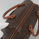 CELINE Macadam Canvas Hand Bag PVC Leather Brown Gold Auth 142031-6