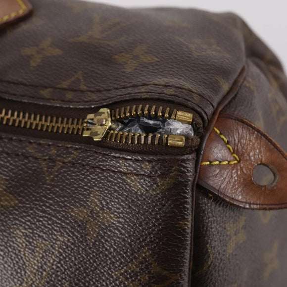 LOUIS VUITTON Monogram Speedy 35 Hand Bag M41524 LV Auth 142032