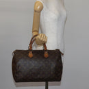 LOUIS VUITTON Monogram Speedy 35 Hand Bag M41524 LV Auth 142032-23