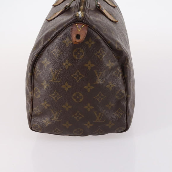 LOUIS VUITTON Monogram Speedy 35 Hand Bag M41524 LV Auth 142032