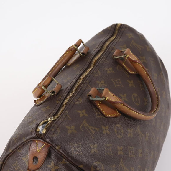 LOUIS VUITTON Monogram Speedy 35 Hand Bag M41524 LV Auth 142032