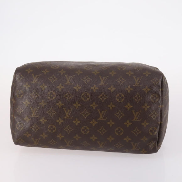 LOUIS VUITTON Monogram Speedy 35 Hand Bag M41524 LV Auth 142032