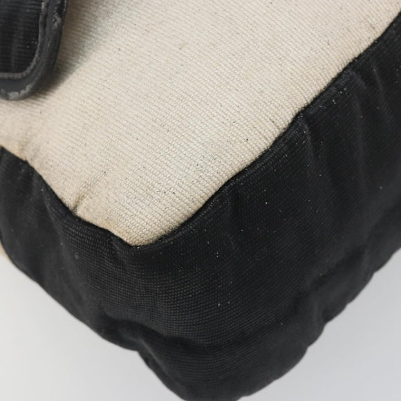 CHANEL Sports Matelasse Umhängetasche Canvas Weiß Silber CC Auth 142035