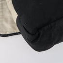 CHANEL Sports Matelasse Shoulder Bag Canvas White Silver CC Auth 142035-13