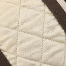 CHANEL Sports Matelasse Umhängetasche Canvas Weiß Silber CC Auth 142035-20