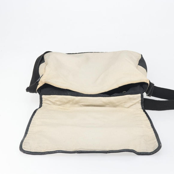 CHANEL Sports Matelasse Umhängetasche Canvas Weiß Silber CC Auth 142035