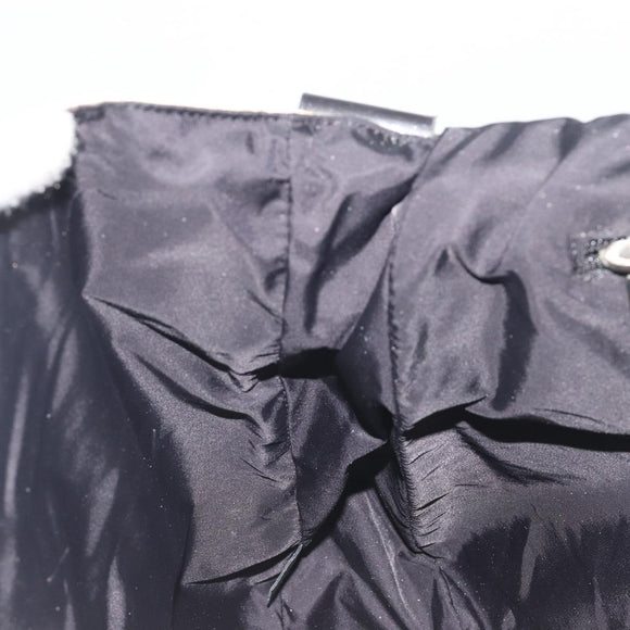 CHANEL Sports Matelasse Umhängetasche Canvas Weiß Silber CC Auth 142035