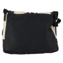 CHANEL Sports Matelasse Shoulder Bag Canvas White Silver CC Auth 142035-3