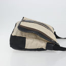 CHANEL Sports Matelasse Umhängetasche Canvas Weiß Silber CC Auth 142035-3