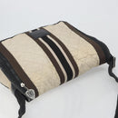CHANEL Sports Matelasse Umhängetasche Canvas Weiß Silber CC Auth 142035-6