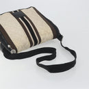 CHANEL Sports Matelasse Umhängetasche Canvas Weiß Silber CC Auth 142035-7