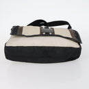 CHANEL Sports Matelasse Shoulder Bag Canvas White Silver CC Auth 142035-9