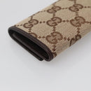 GUCCI GG Canvas Key Case Beige 127048 1147 Auth 142039V-16