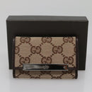 GUCCI GG Canvas Key Case Beige 127048 1147 Auth 142039V-12