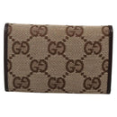 GUCCI GG Canvas Key Case Beige 127048 1147 Auth 142039V-2