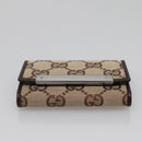 GUCCI GG Canvas Key Case Beige 127048 1147 Auth 142039V-6