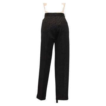 FENDI Zucca Canvas Pants Black Auth 142045 - 0