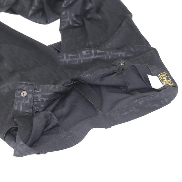 FENDI Zucca Canvas Pants Black Auth 142045