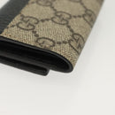 GUCCI GG Supreme GG Marmont Key Case PVC Beige Black 456118 0416 Auth 142046-15