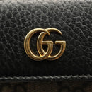 GUCCI GG Supreme GG Marmont Key Case PVC Beige Black 456118 0416 Auth 142046-17