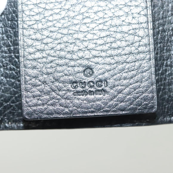 GUCCI GG Supreme GG Marmont Key Case PVC Beige Black 456118 0416 Auth 142046