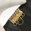 GUCCI GG Supreme GG Marmont Key Case PVC Beige Black 456118 0416 Auth 142046-9