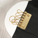 GUCCI GG Supreme GG Marmont Key Case PVC Beige Black 456118 0416 Auth 142046-10