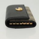 GUCCI GG Supreme GG Marmont Key Case PVC Beige Black 456118 0416 Auth 142046-4