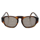 CHANEL COCO Mark Sunglasses Plastic Brown CC Auth 142047-2