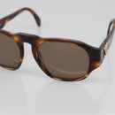 CHANEL COCO Mark Sunglasses Plastic Brown CC Auth 142047-7