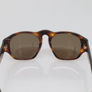 CHANEL COCO Mark Sunglasses Plastic Brown CC Auth 142047-8