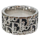 Christian Dior Trotter Ring metal Silver Auth 142048-3