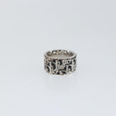 Christian Dior Trotter Ring metal Silver Auth 142048-5
