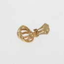 Christian Dior Earring Metal Gold Auth 142049-4