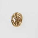 Christian Dior Earring Metal Gold Auth 142049-6
