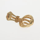 Christian Dior Earring Metal Gold Auth 142049-9