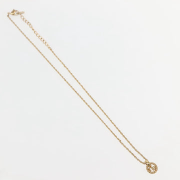 Christian Dior Necklace Metal Gold Tone Auth 142051 - 0