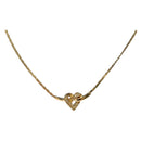 Christian Dior Necklace Metal Gold Tone Auth 142052-1