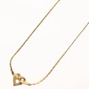 Christian Dior Necklace Metal Gold Tone Auth 142052-10