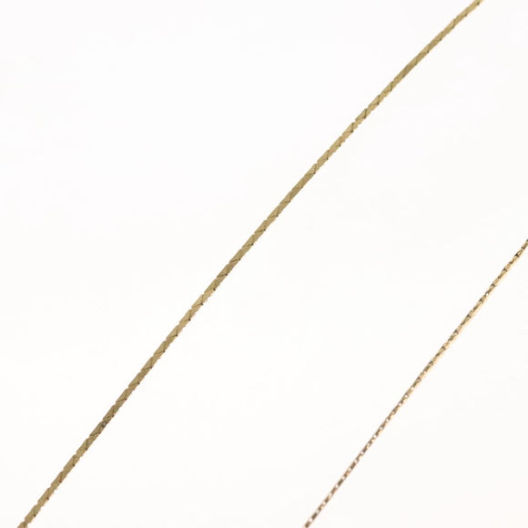 Christian Dior Necklace Metal Gold Tone Auth 142052