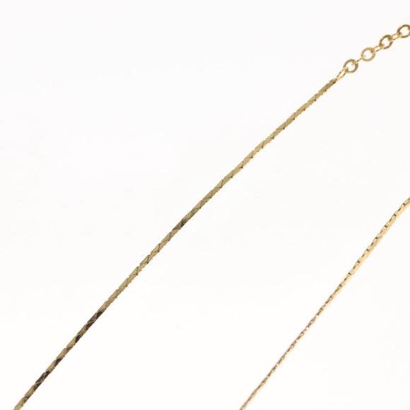 Christian Dior Necklace Metal Gold Tone Auth 142052