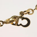 Christian Dior Necklace Metal Gold Tone Auth 142052-14