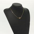 Christian Dior Necklace Metal Gold Tone Auth 142052-15