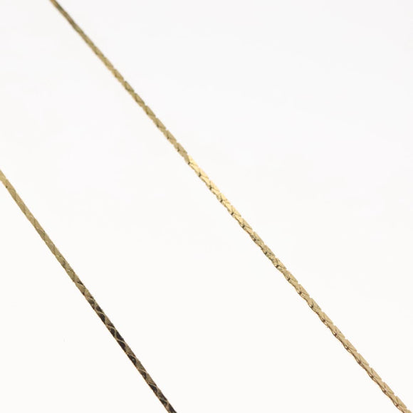 Christian Dior Necklace Metal Gold Tone Auth 142052