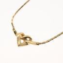 Christian Dior Necklace Metal Gold Tone Auth 142052-9