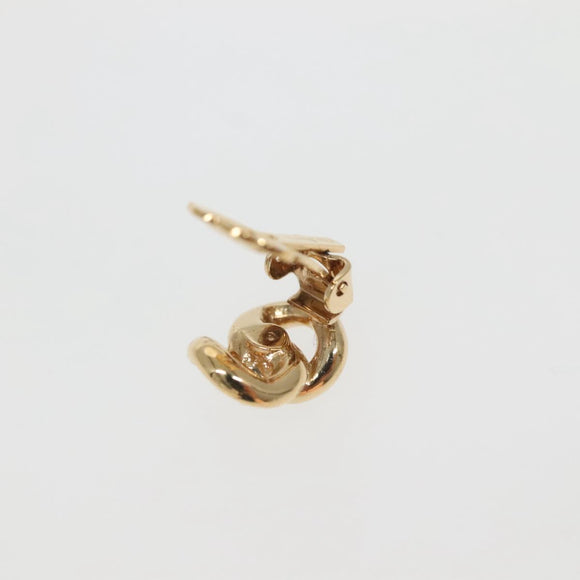 Christian Dior Earring Metal Gold Auth 142054